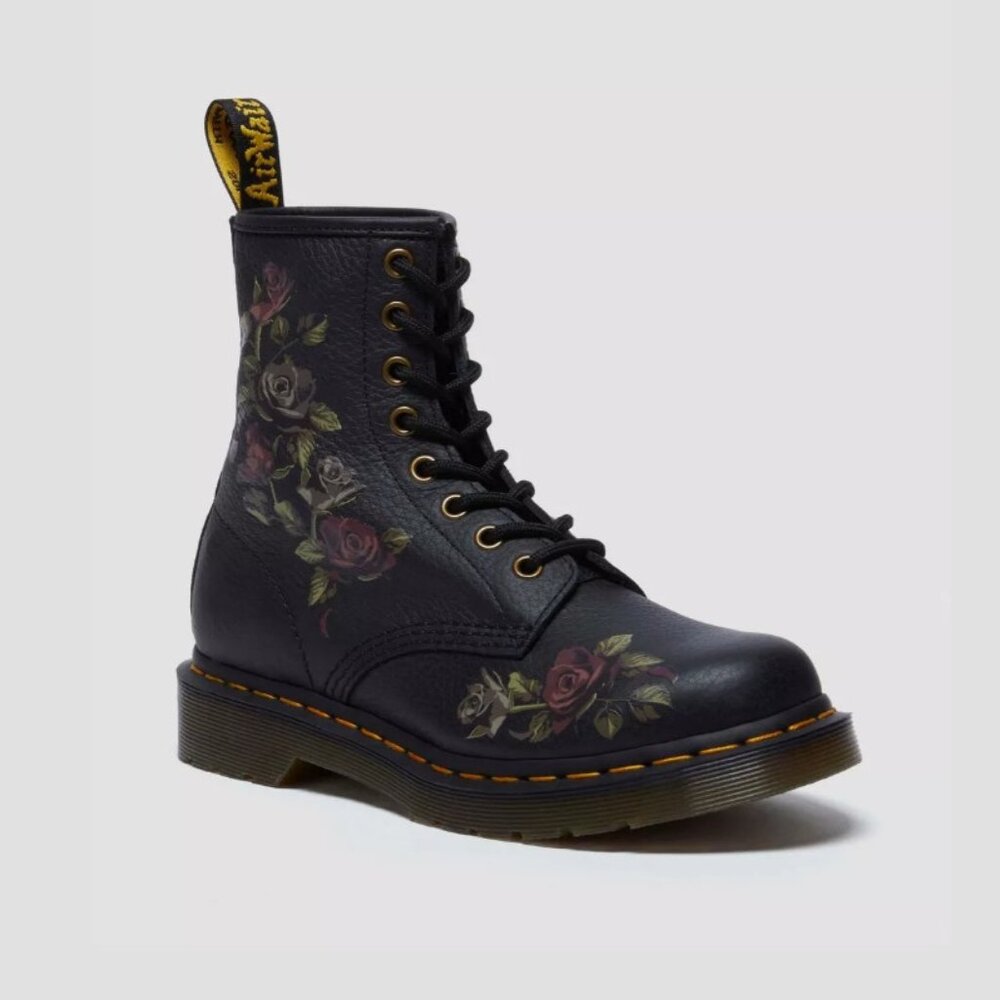 Like New Dr. Martens Boots 1460 Women's Decayed Roses US 7